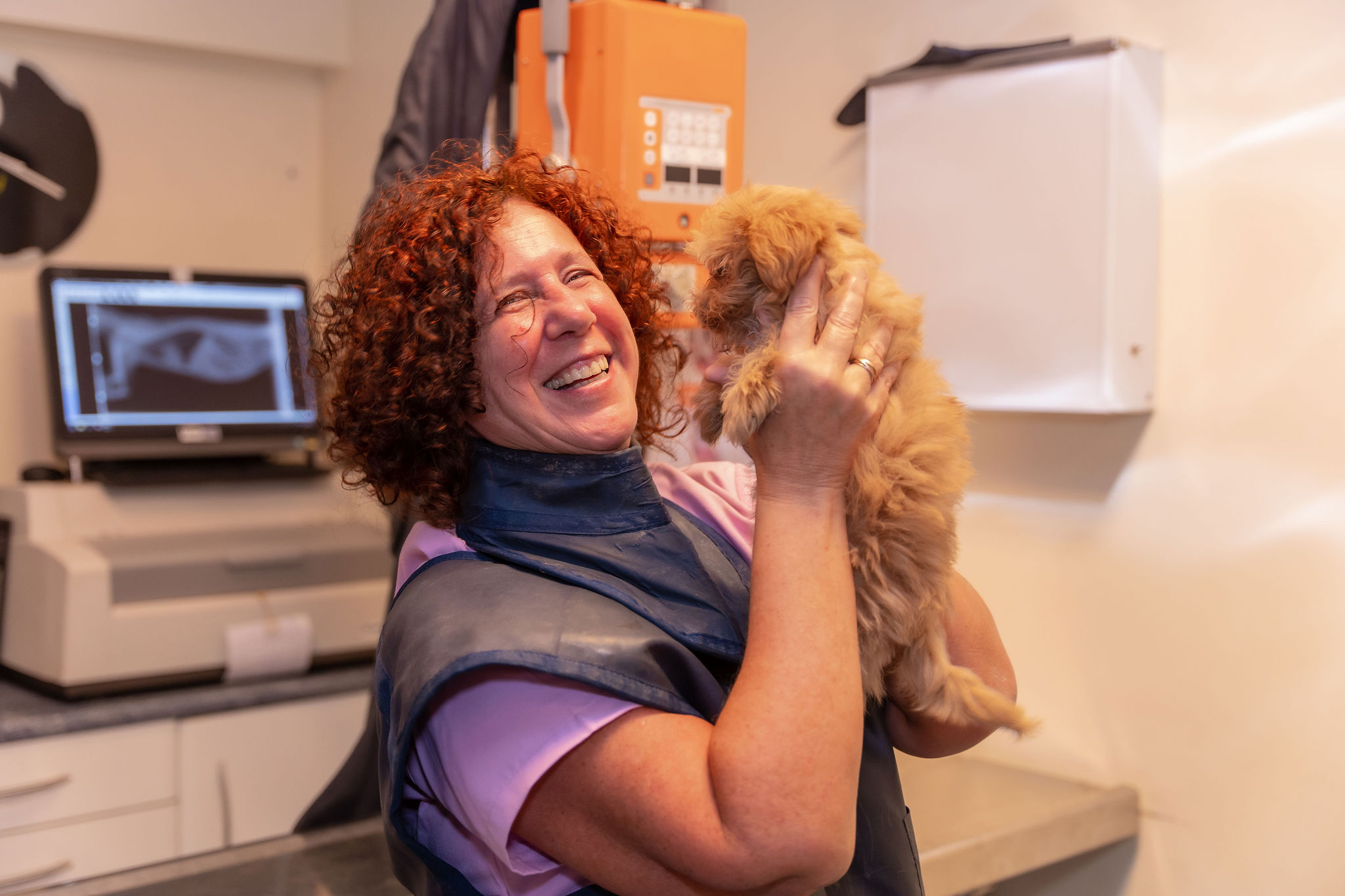 Veterinary practice owner in clinic